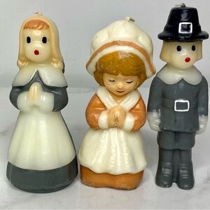 Vintage Gurley Pilgrim Candles - set of 3